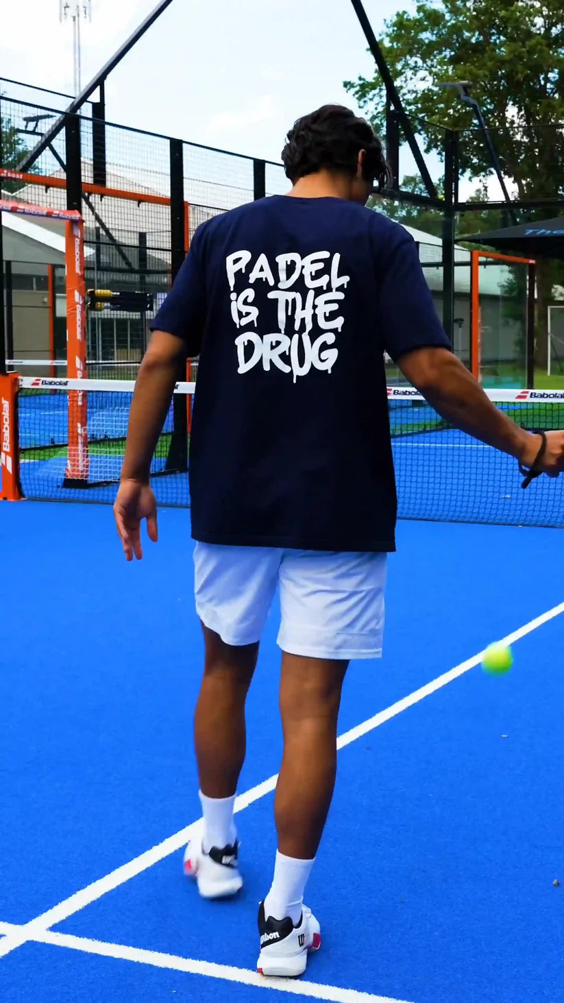 T-shirt  Donkerblauw | Padel Is The Drug