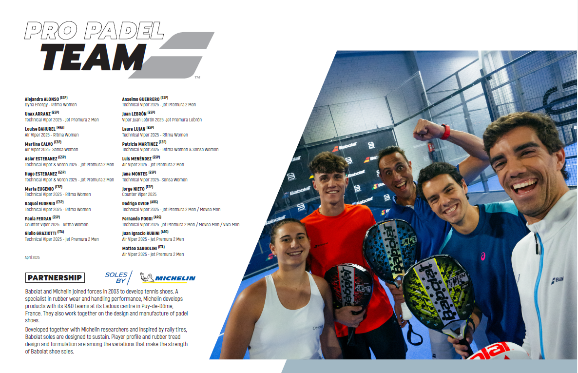 Ontdek de nieuwe Babolat 2026 padelracket collectie