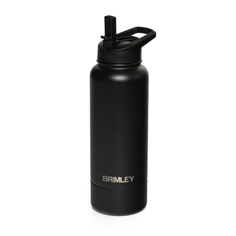Brimley Waterfles 1 liter (zwart)